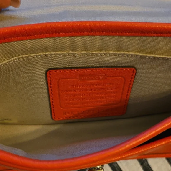 Coach Red Crossbody Bag with Tassel - Picture 5 of 10